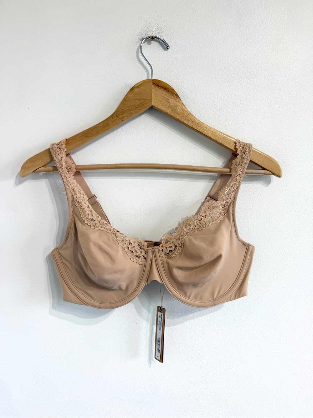 Skims Fits Everbody Lace Unlined Full Coverage Bra Clay